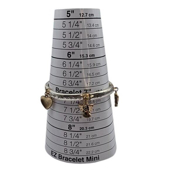 Angel Charm Stretch Bracelet Inspirational Quote Gift of Comfort & Protection - Picture 7 of 7